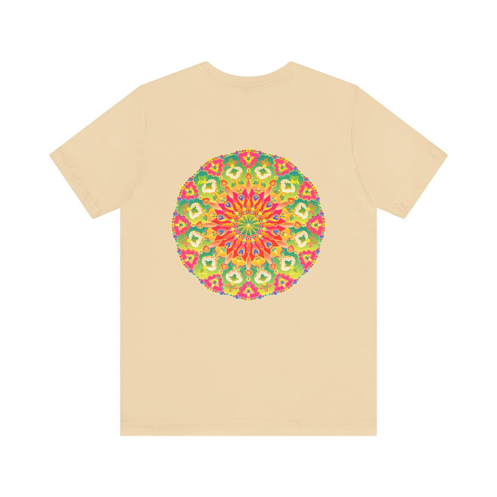 Vibrant Mandala T-Shirt with intricate design and bold colors 