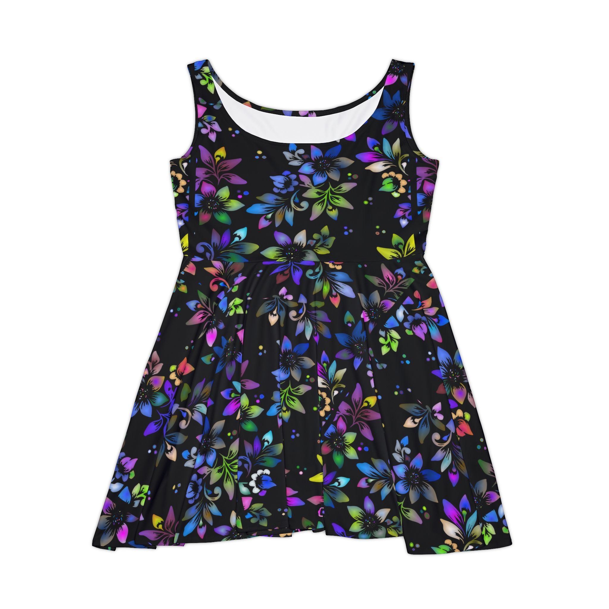 Floral Night Glow Skater Dress