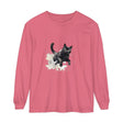 Black Cat Watercolor Splash T-Shirt featuring a vibrant watercolor design