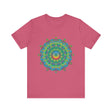 Psychedelic Mandala Tee - Vibrant Flower Design Alt Text 10