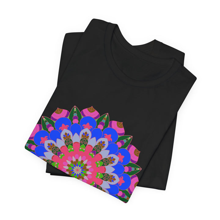 Colorful Mandala Geometric T-Shirt with intricate pattern and vibrant colors