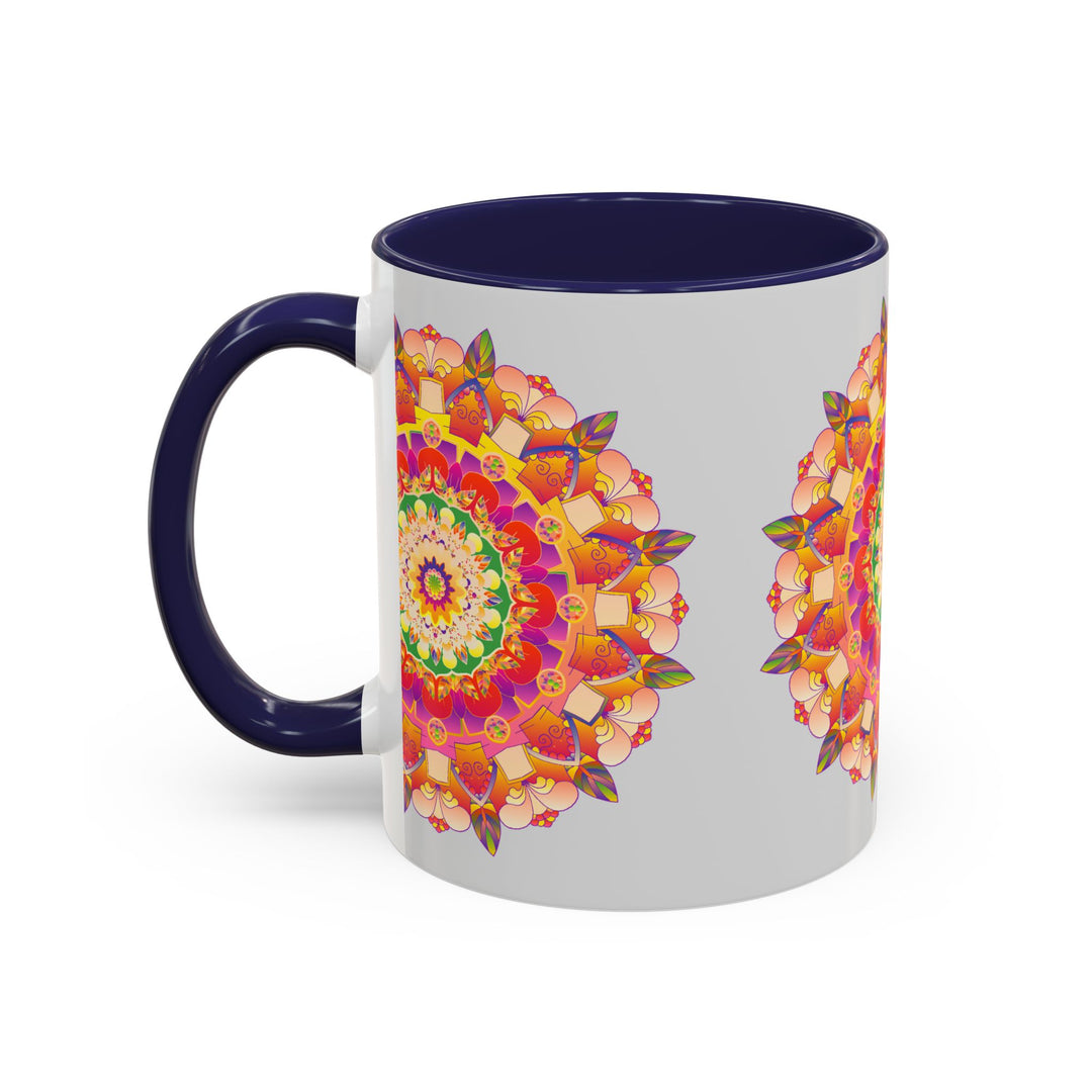 Beautiful coffee mug with intricate mandala art design