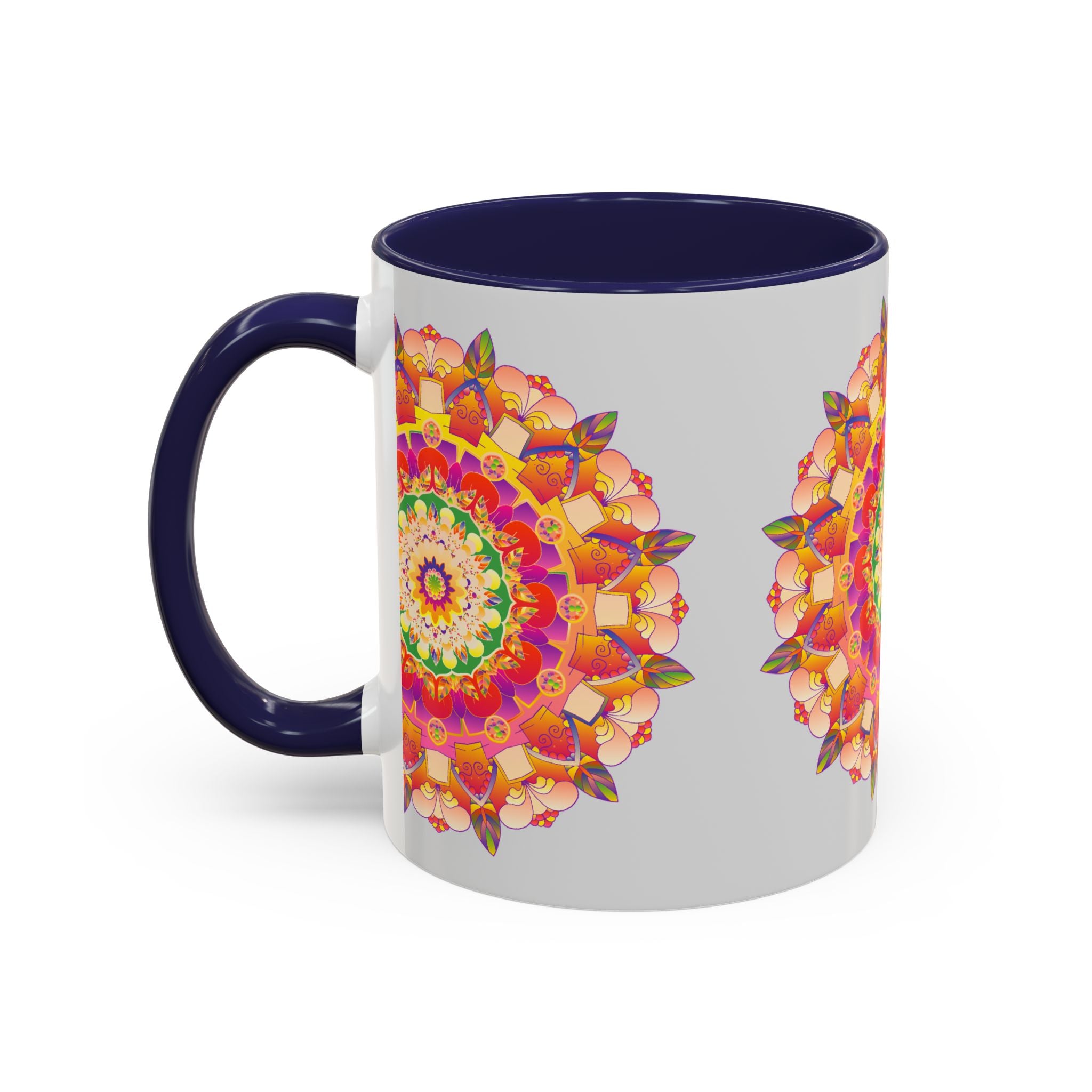 Beautiful coffee mug with intricate mandala art design