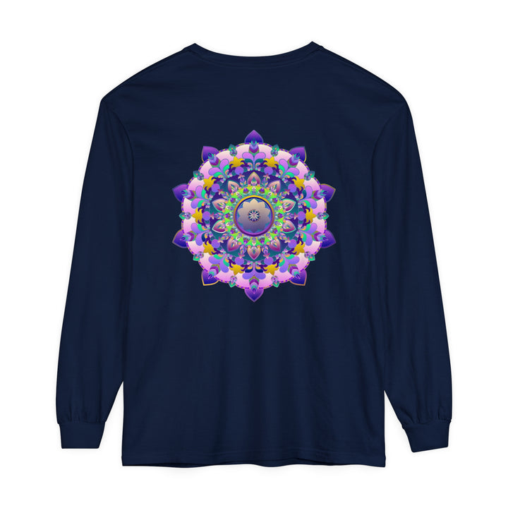 Colorful and intricate mandala design long sleeve shirt for all genders