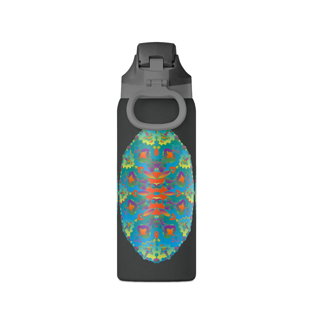 Borraccia termica da 32oz — Design mandala caleidoscopio colorato