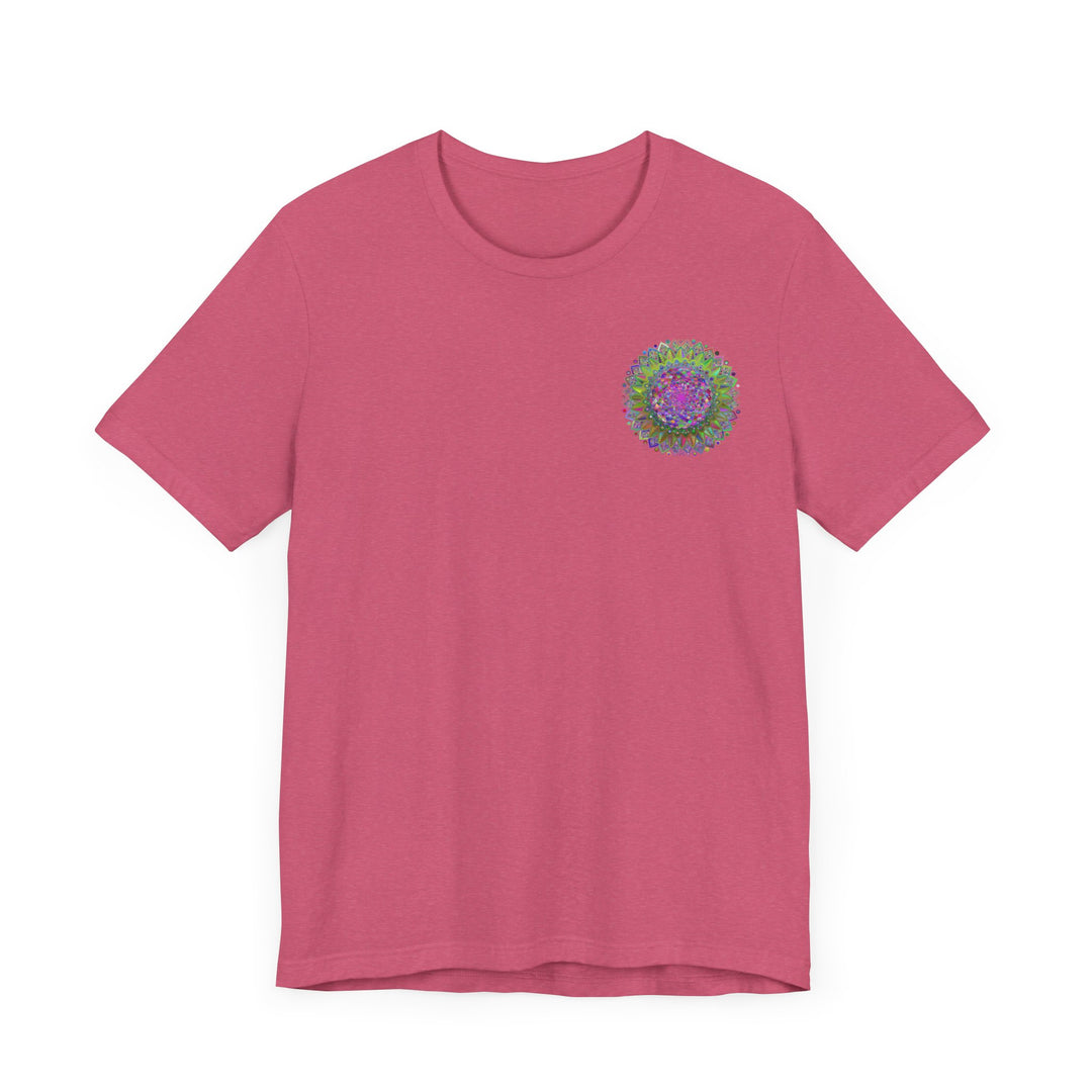 Spiritual mandala tee with calming and harmonious colors