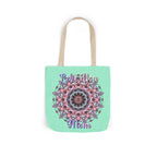 Mandala 'Love You Mom' Canvas Tote — Floral Mother's Day Gift Bag