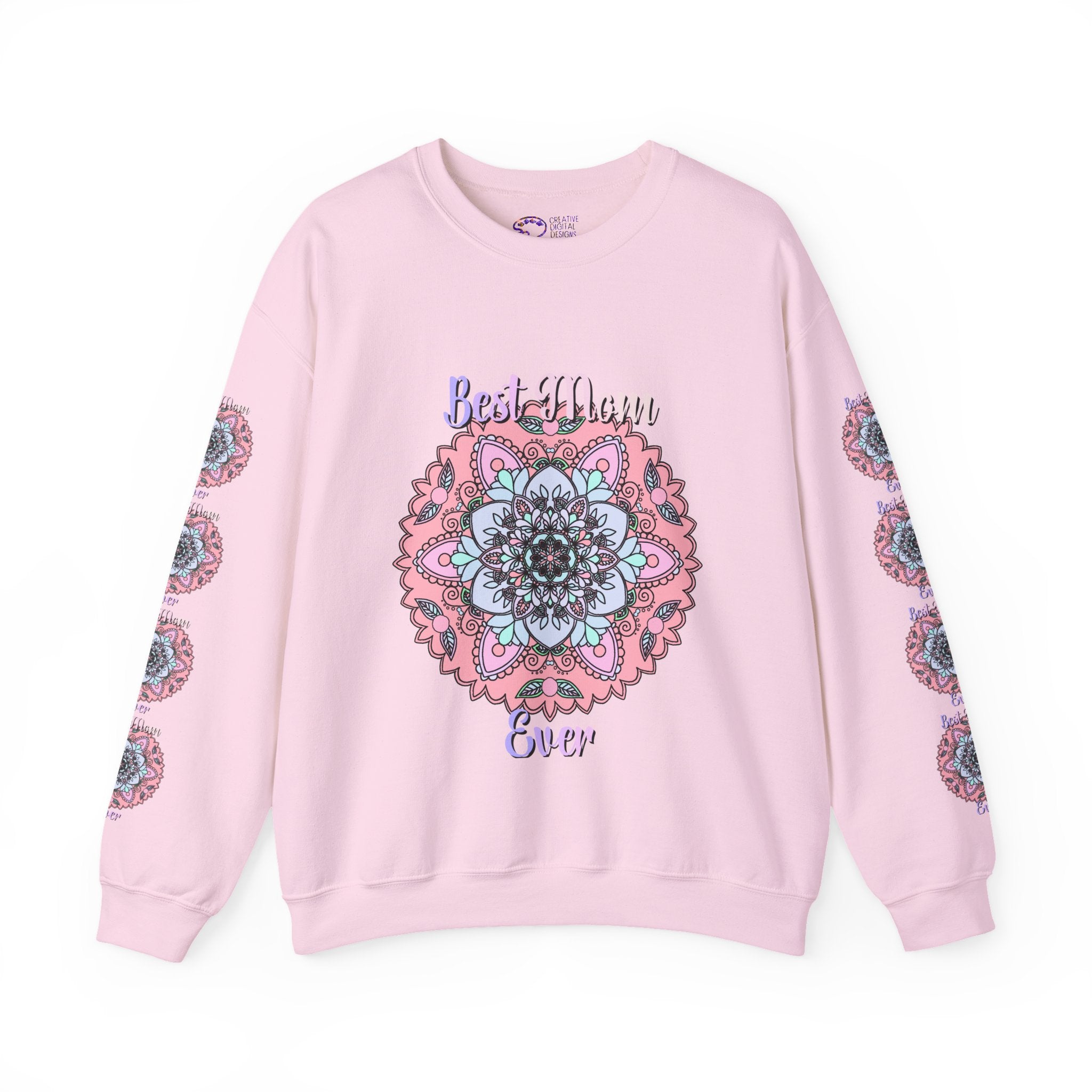 Best Mom Ever Intricate Mandala Art Sweatshirt