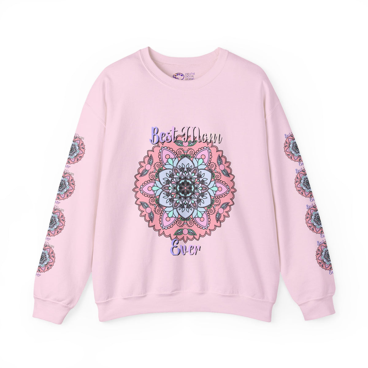 Best Mom Ever Intricate Mandala Art Sweatshirt
