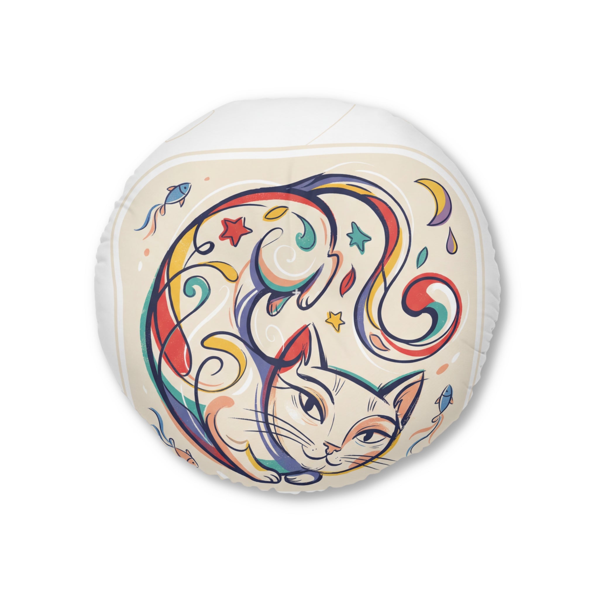Cuscino da pavimento a forma di gatto Dream-Loop