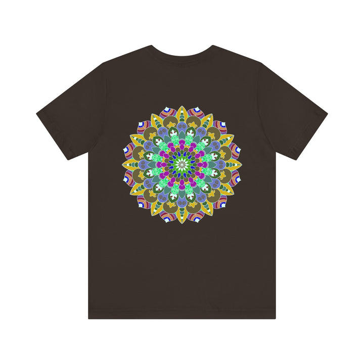 Colorful and intricate Vibrant Mandala Tee representing spiritual peace and harmony