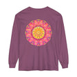 Colorful and intricate mandala design unisex long sleeve t-shirt for all genders