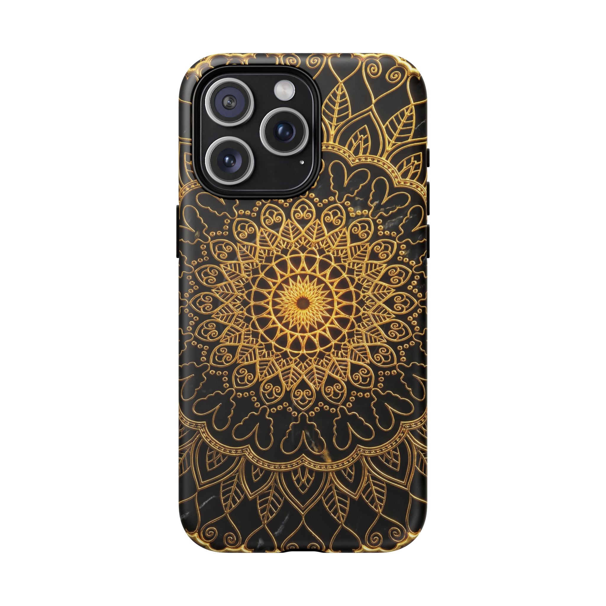 Mandala Gold Phone Case — Tough Magnetic iPhone Cover