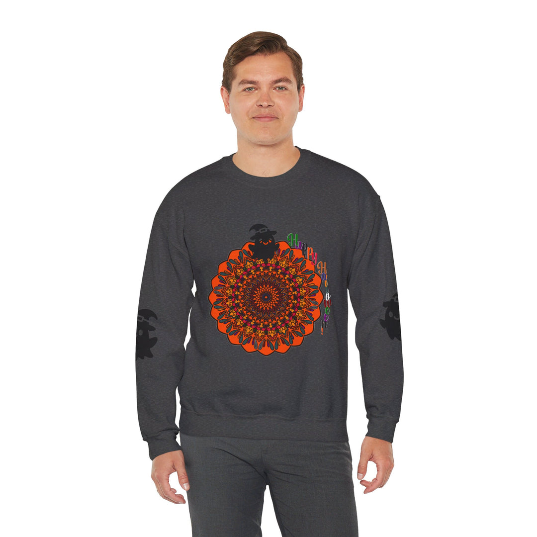 Unisex Heavy Blend™ Crewneck Sweatshirt with Cute Ghosts for Halloween Costume