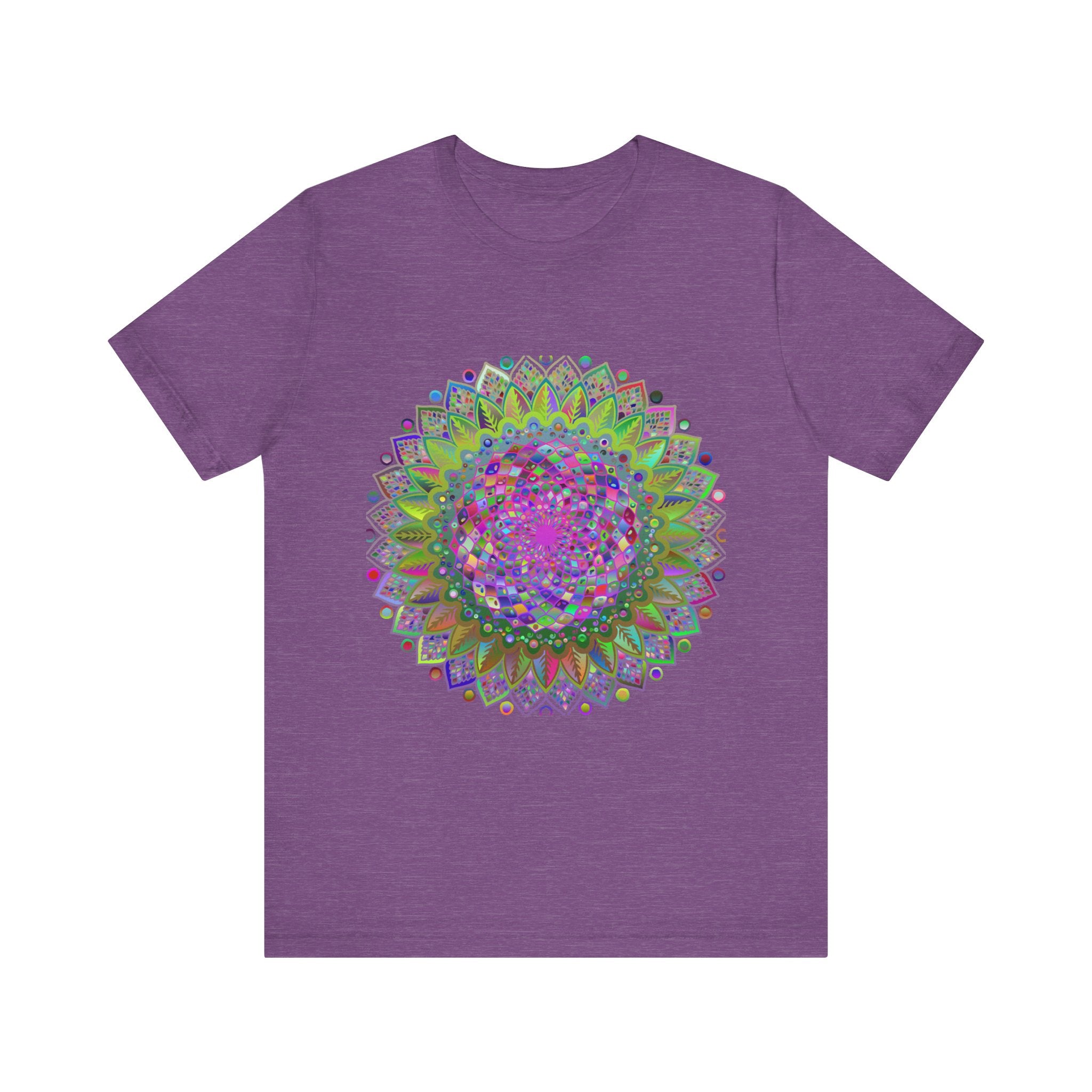 Vibrant Mandala Tee featuring colorful and intricate geometric art design