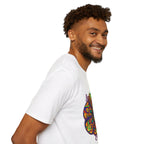 Beautiful and intricate mandala art design on a softstyle unisex t-shirt, perfect gift for a sister