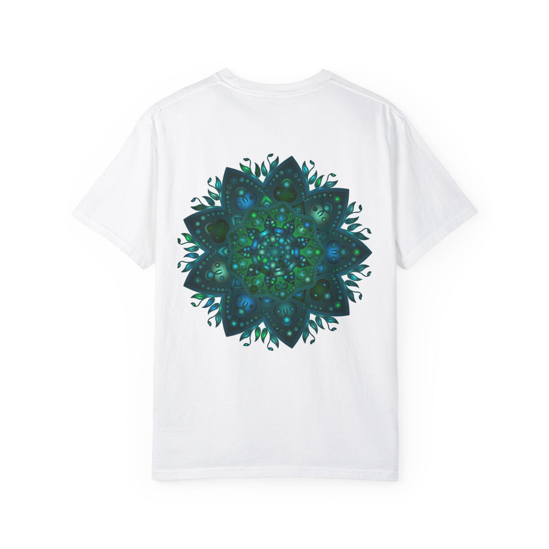 Unisex Intricate Mandala T-Shirt featuring hand-drawn design in vibrant colors