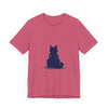 Black Cat Mystery T-Shirt - Simple & Cool, featuring a sleek black feline design on a comfortable and stylish shirt for a mysterious and fashionable look