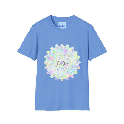 Colorful mandala design t-shirt with intricate patterns and vibrant colors