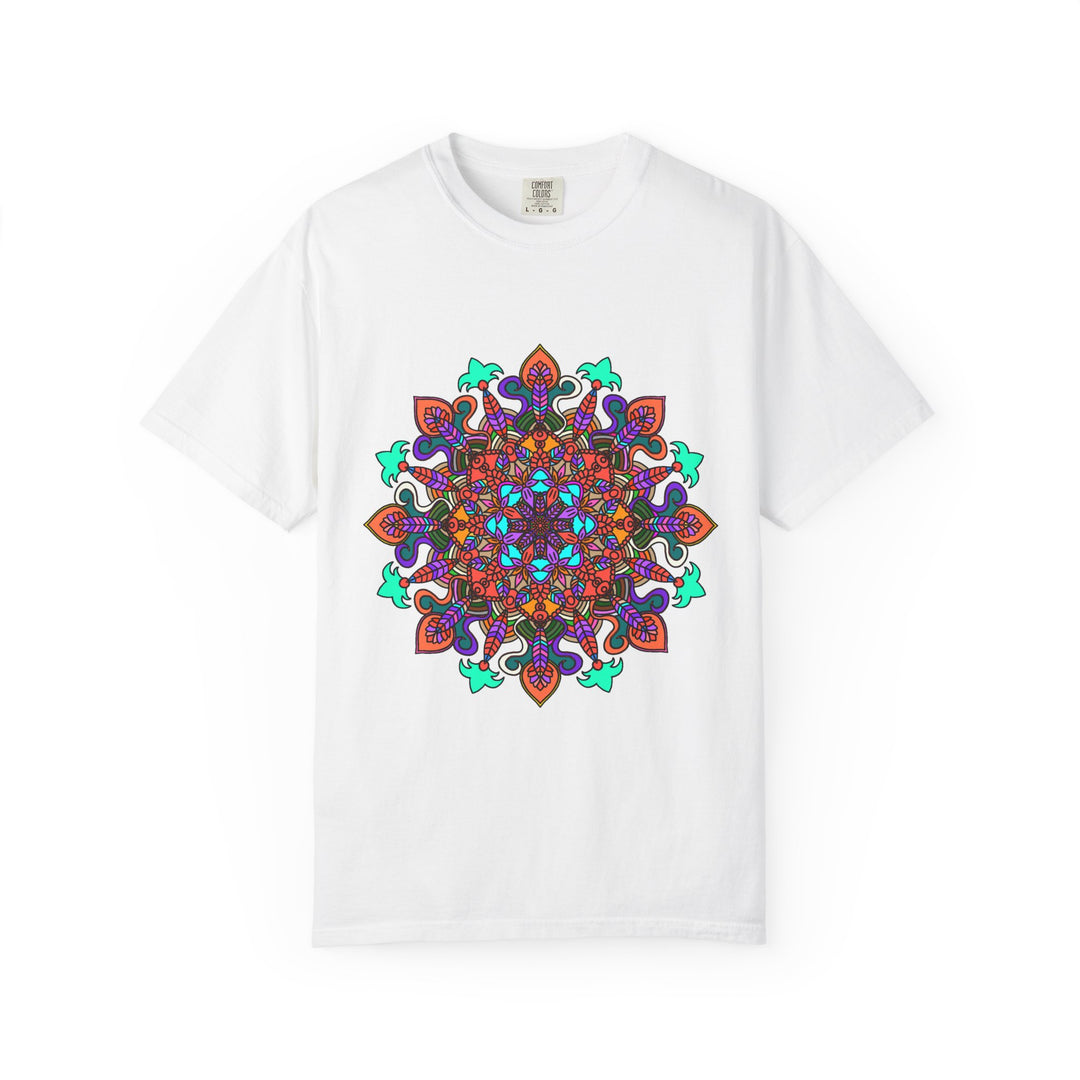 Mandala Art T-Shirt in Bold Colors for Creative Expression