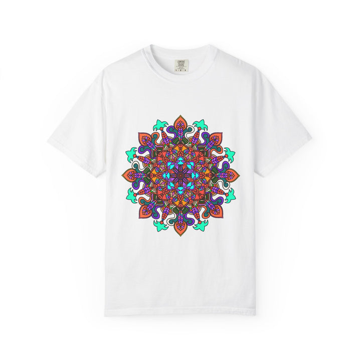 Mandala Art T-Shirt in Bold Colors for Creative Expression