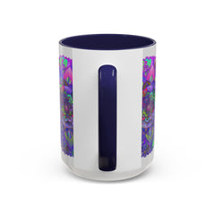 Intricate Mandala Art Mug in Light Grey with beautiful and detailed design