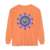 Colorful mandala design long sleeve t-shirt for both men and women