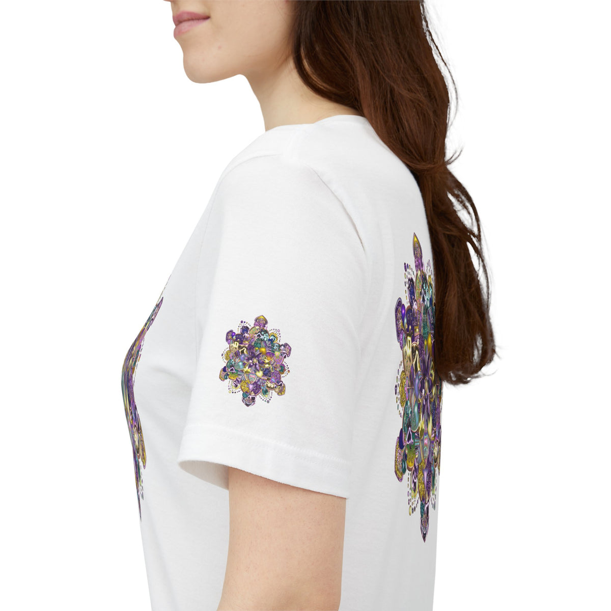 Unisex Floral Jewel Mandala T-Shirt