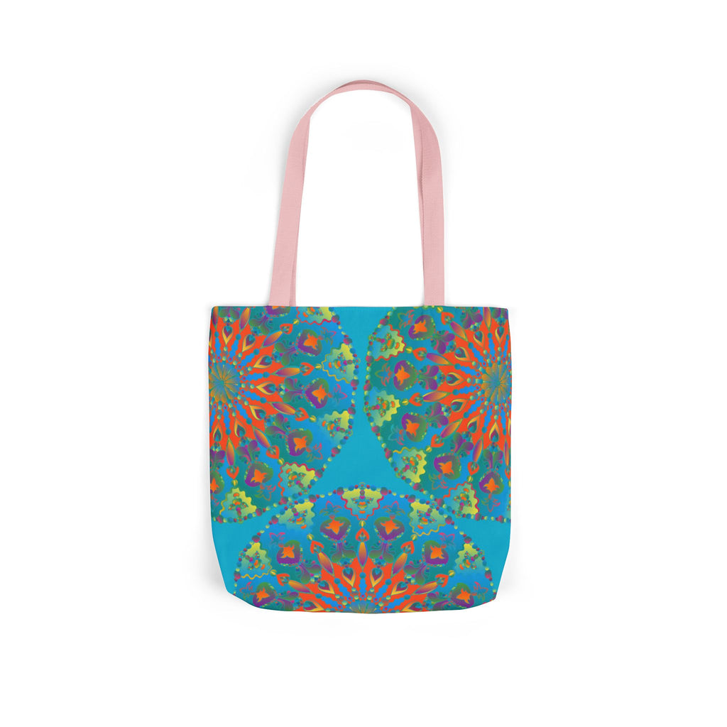Canvas Tote Bag in Bright Tropical Colors for Summer Fun
