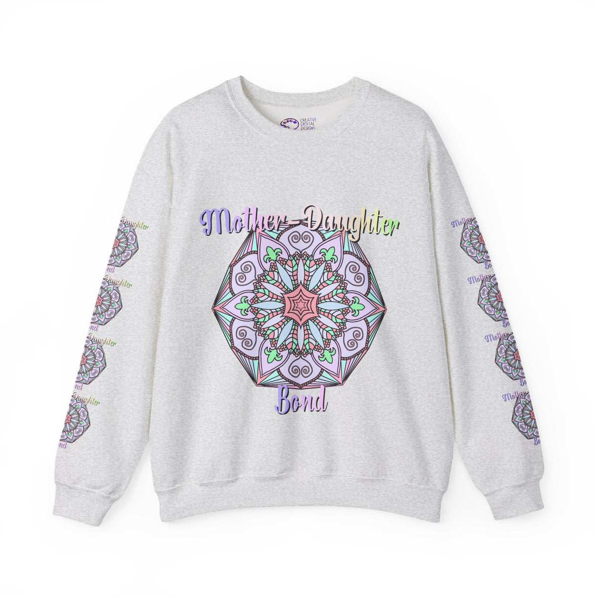 Mother-Daughter Mandala Sweatshirt Celebrating Unique Connections