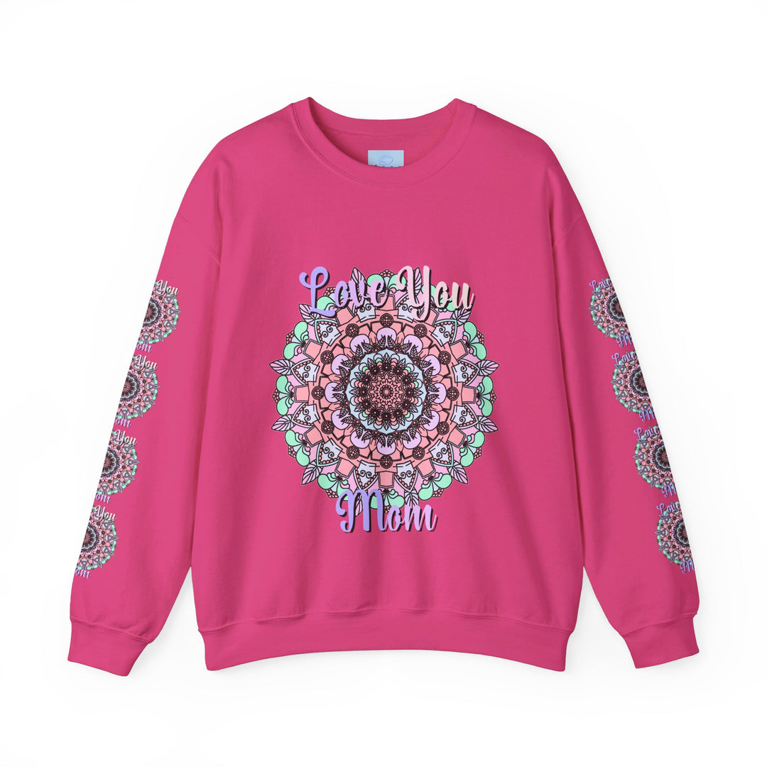 Perfect Birthday Gift for Mom - Love You Mom Unisex Heavy Blend™ Crewneck Sweatshirt in a variety of sizes and colors