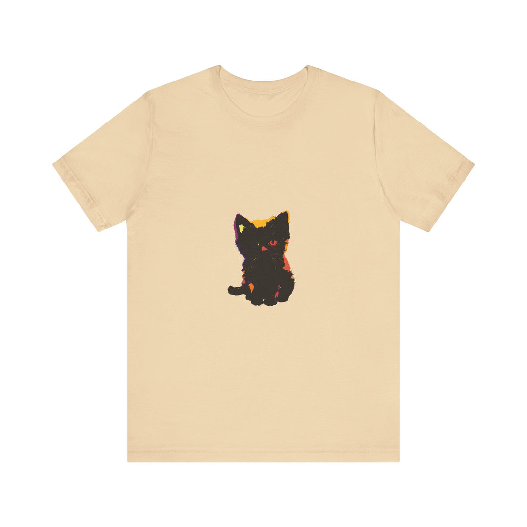 Black Cat Mystery - One Blue Eye T-Shirt featuring a striking design