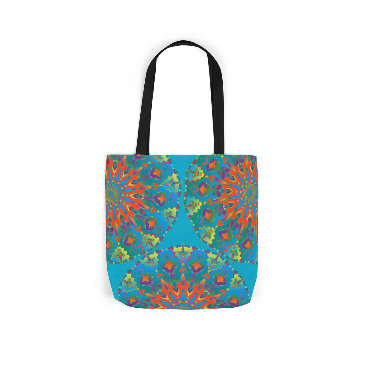 Canvas Tote Bag in Bright Tropical Colors for Summer Fun