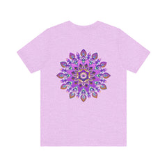 Purple mandala t-shirt promoting tranquility and spiritual well-being