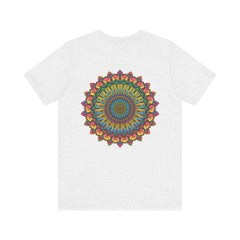 Vibrant Mandala Tee featuring intricate design and vibrant colors, promoting spiritual peace and harmony through its beautiful and symbolic imagery