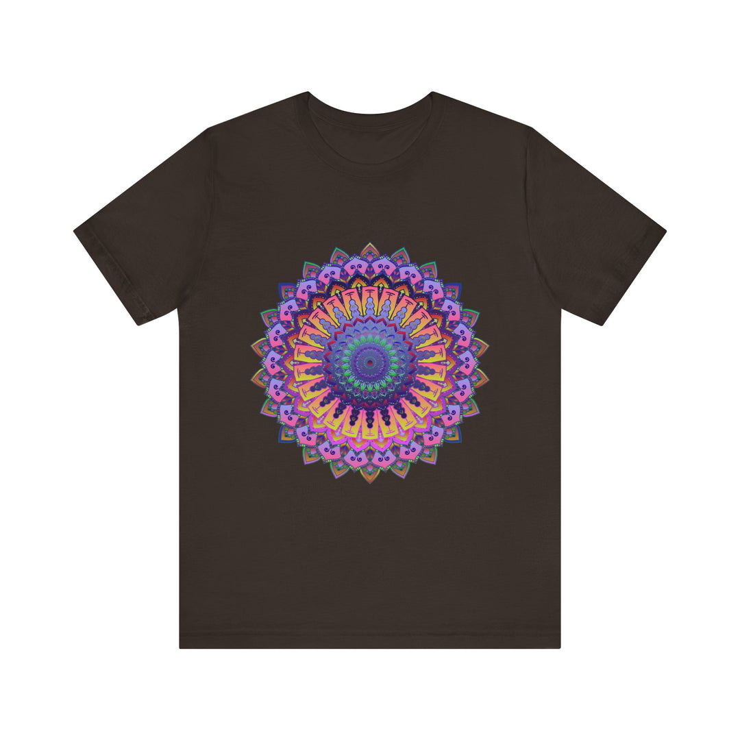 Colorful Mandala Meditation Tee with intricate and vibrant design