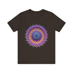 Colorful Mandala Meditation Tee with intricate and vibrant design