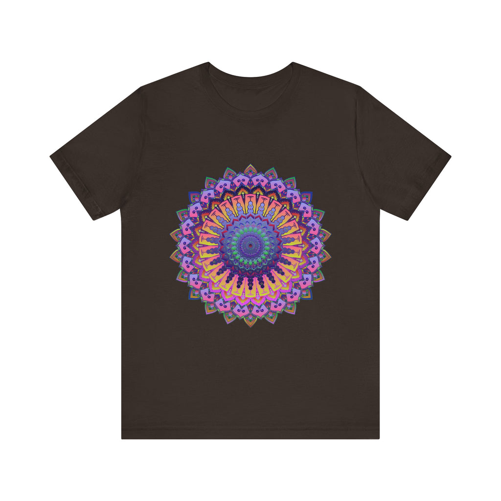 Colorful Mandala Meditation Tee with intricate and vibrant design