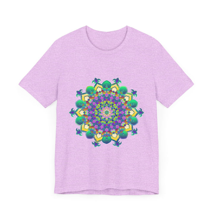 Colorful Mandala Meditation Tee featuring intricate designs promoting peace and tranquility for a calming and mindful experience