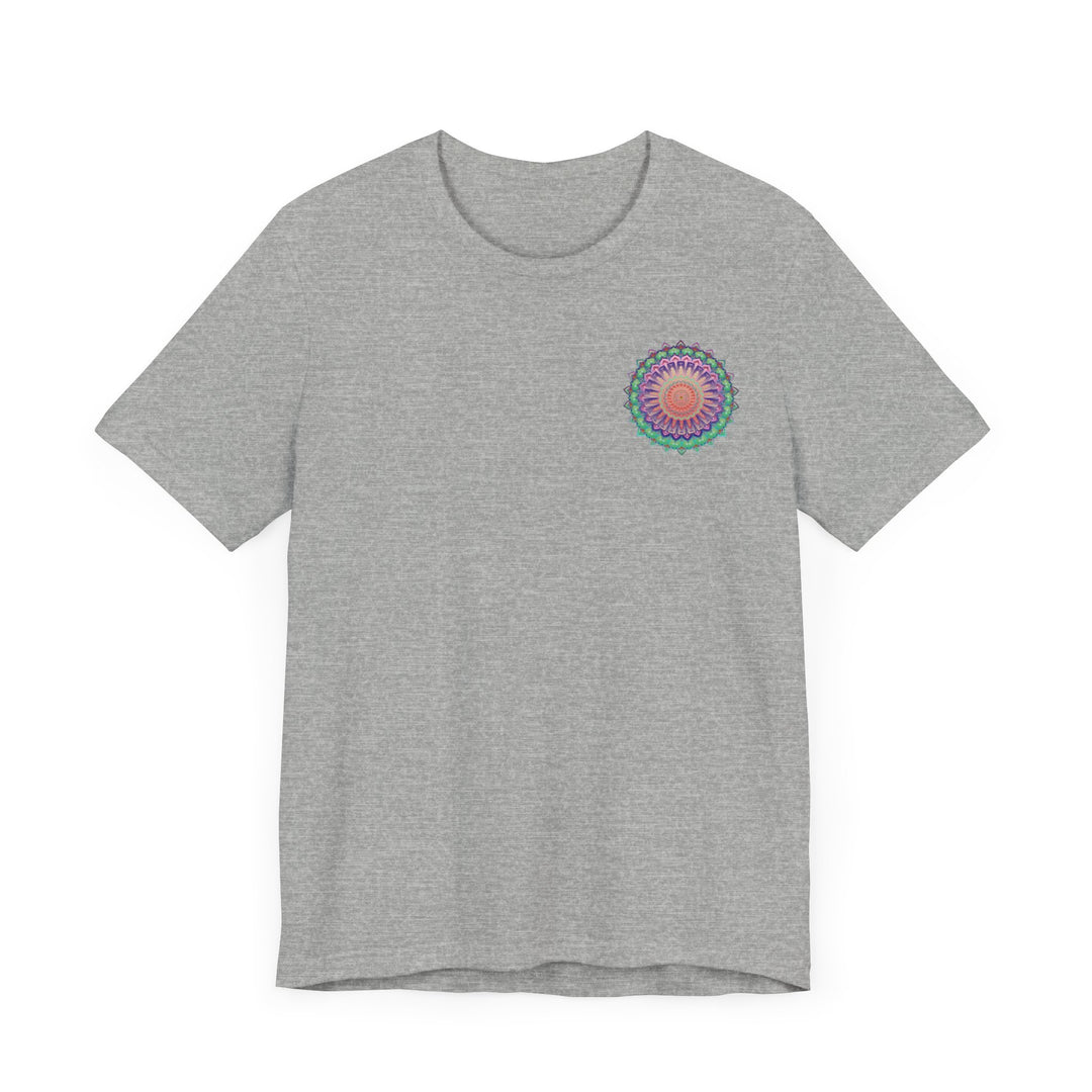 Colorful Mandala Tee with intricate design representing spiritual peace and harmony