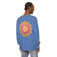 Colorful unisex long sleeve t-shirt featuring a intricate mandala pattern