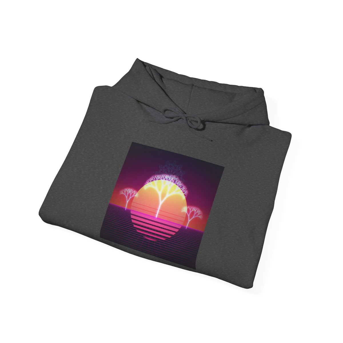Felpa con cappuccio Retro Sunset Tree of Life