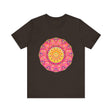 Vibrant Mandala T-Shirt featuring intricate colorful and symmetrical design for a unique and eye-catching fashion statement