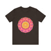 Vibrant Mandala T-Shirt featuring intricate colorful and symmetrical design for a unique and eye-catching fashion statement