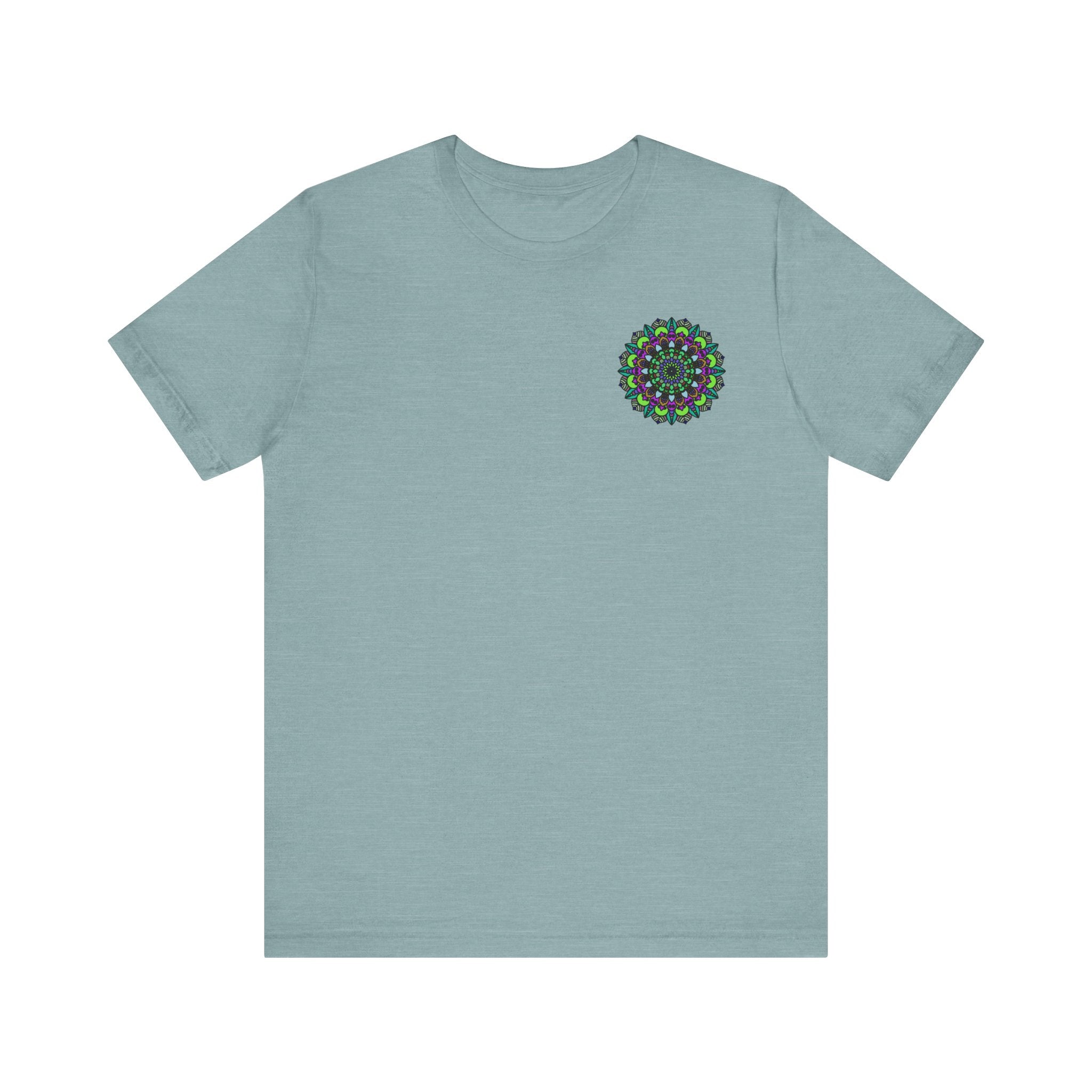 Beautiful Mandala Peace Tee featuring intricate spiritual design for harmonious energy