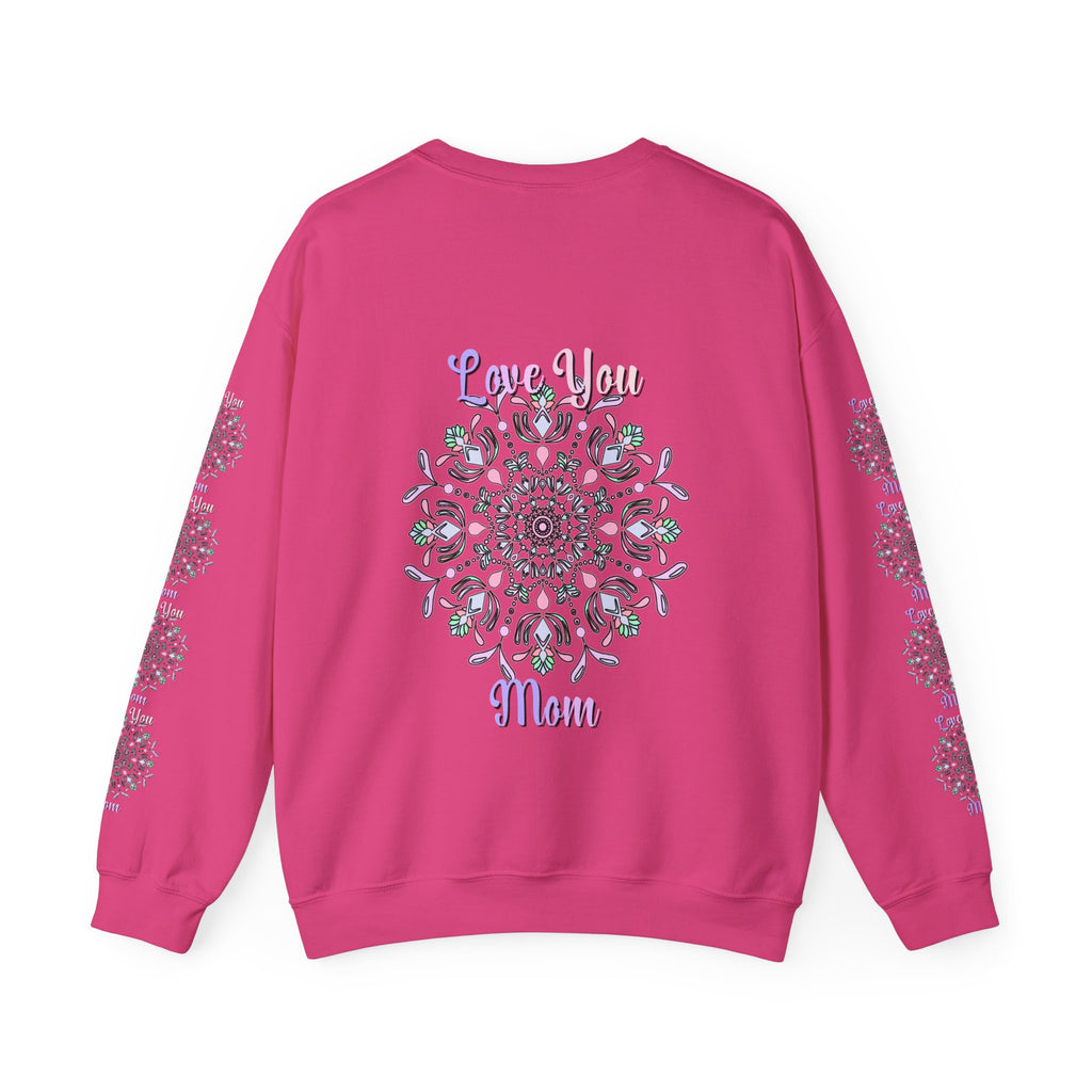 Felpa Mandala "Mamma Potente" in Morbide Tonalità Pastello