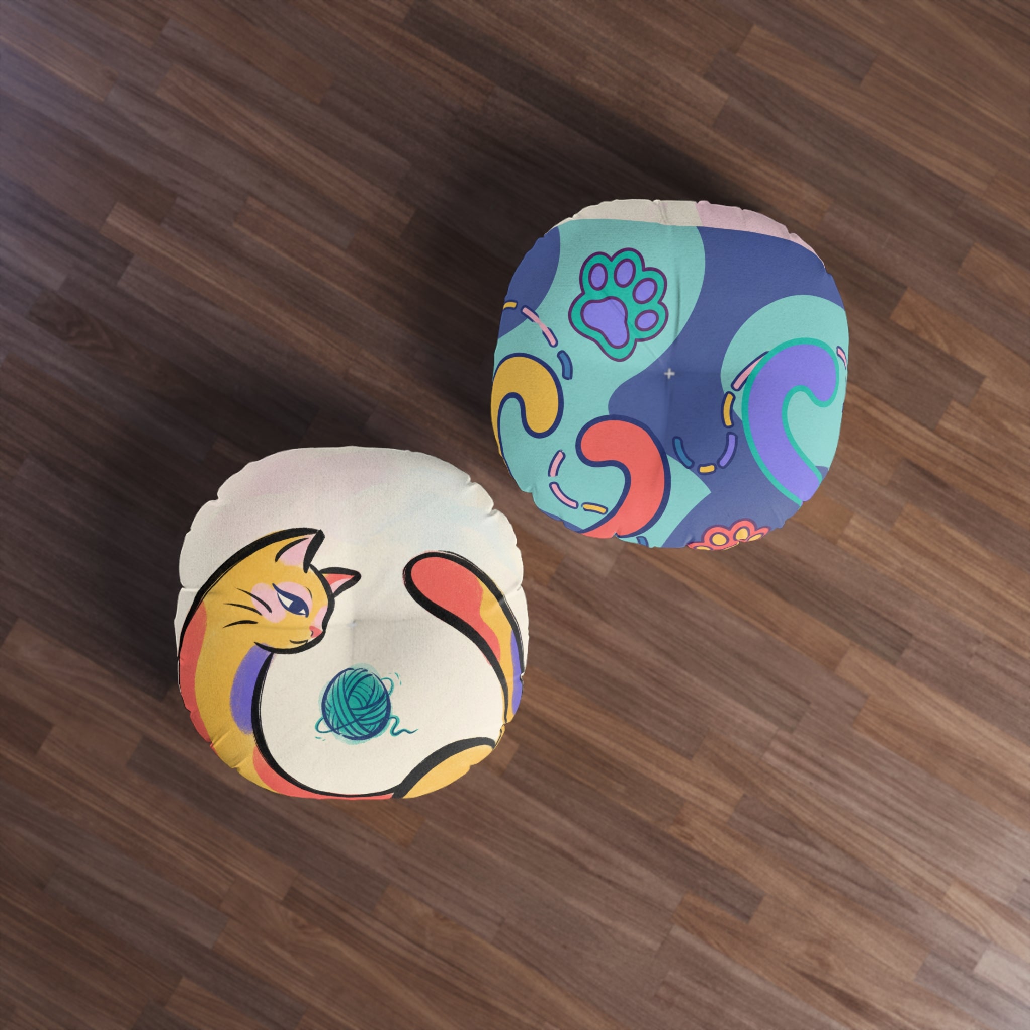 Crescent Dream Cat Floor Pillow