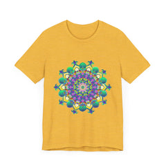 Colorful Mandala Meditation Tee featuring intricate mandala design for peace and tranquility