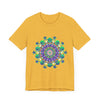 Colorful Mandala Meditation Tee featuring intricate mandala design for peace and tranquility