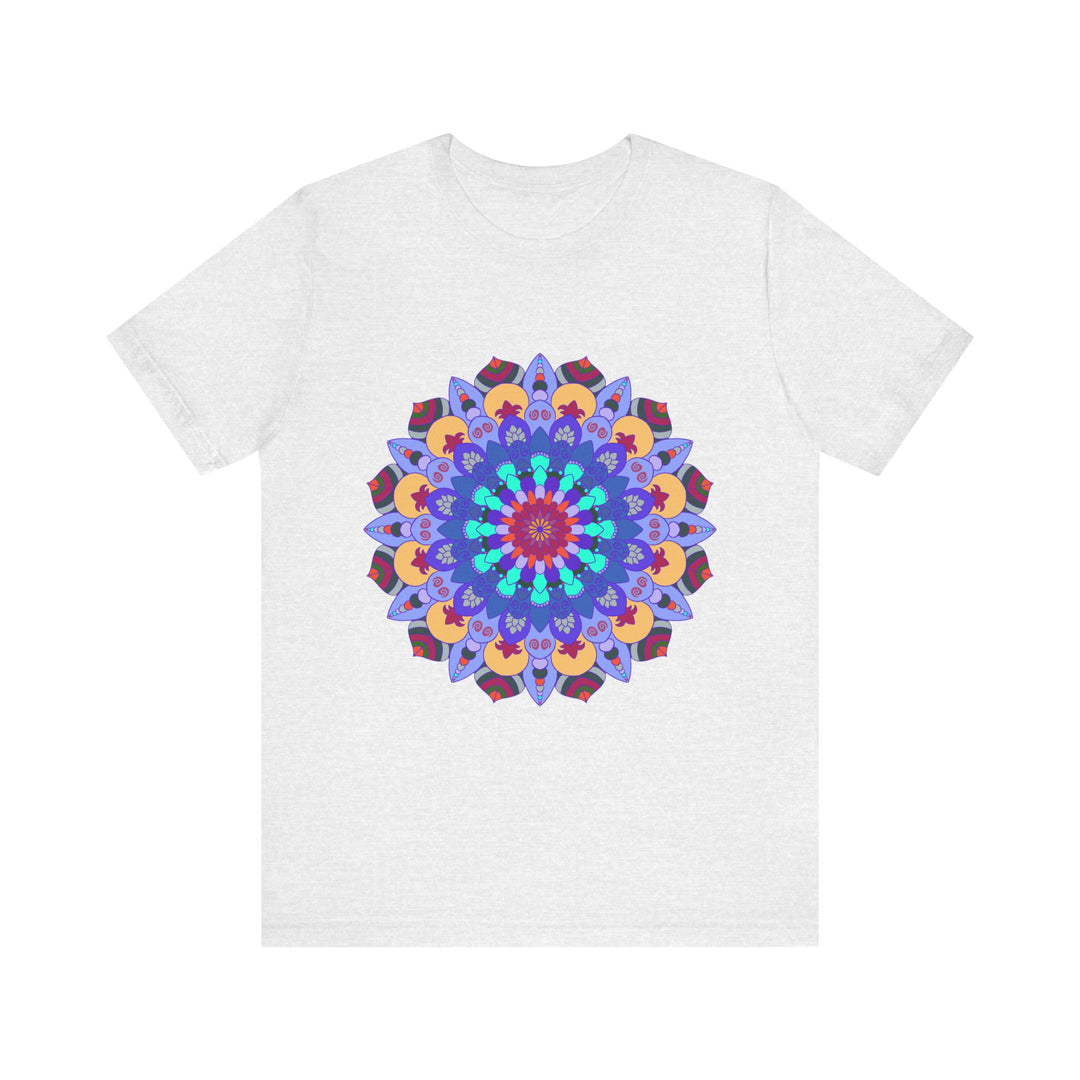 Vibrant Mandala Tee featuring colorful and intricate spiritual art design